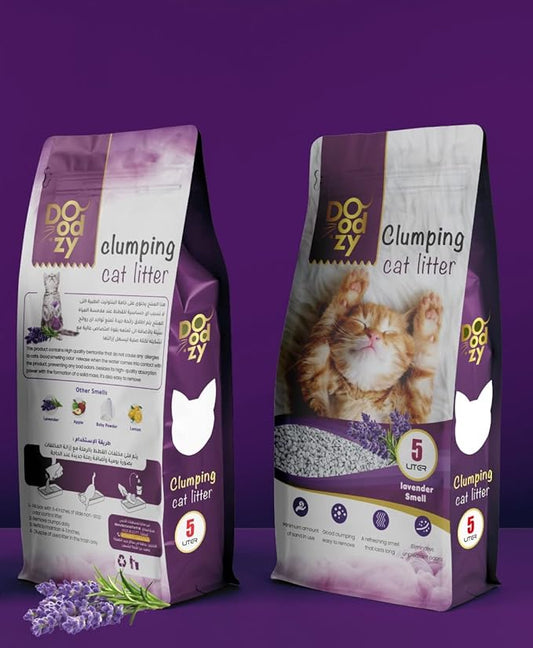Doodzy Clumping Cat Litter 5 L (Lavender)
