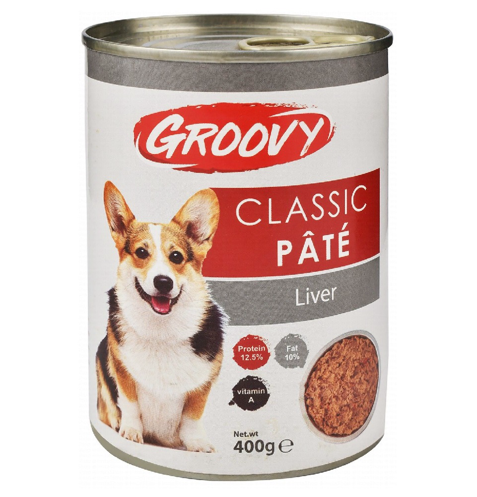 Groovy Classic Pate with LIVER for Dogs 400gm