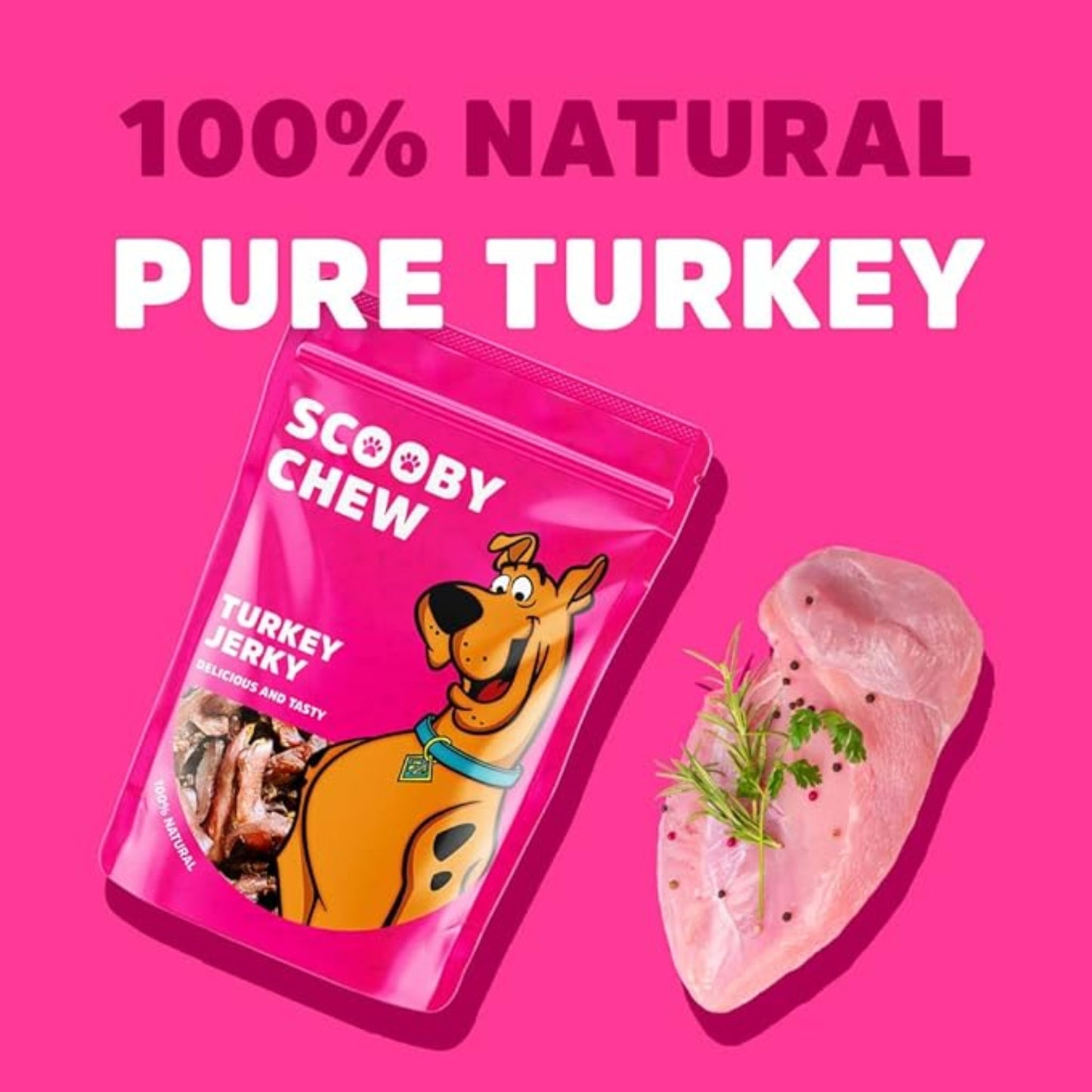 Scooby Chew Turkey Jerky 150g Dog Treats