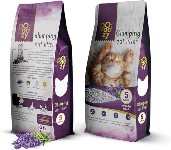 Doodzy Clumping Cat Litter 5 L (Lavender)