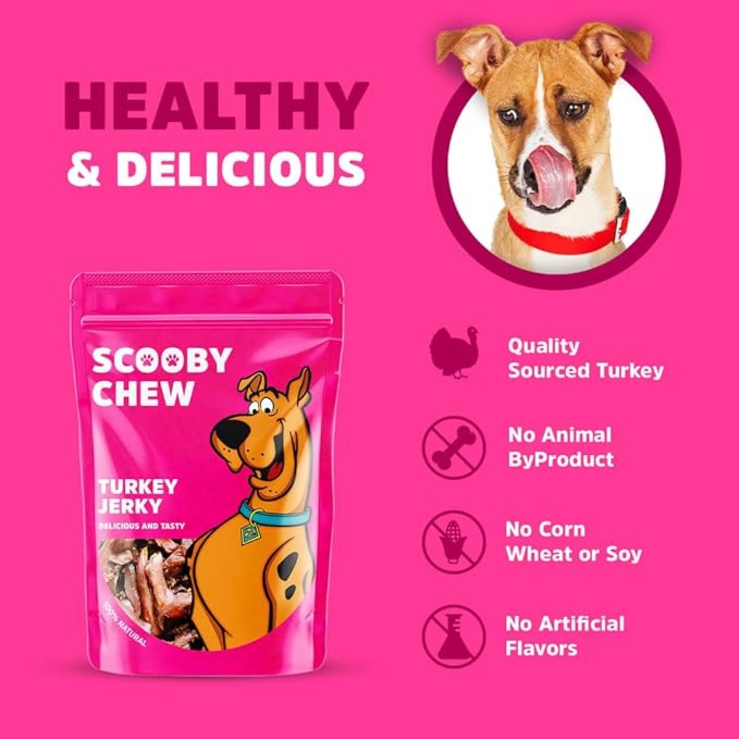 Scooby Chew Turkey Jerky 150g Dog Treats