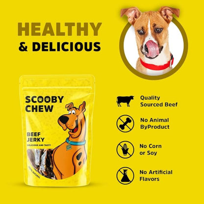 Scooby Chew Beef Jerky Dog Treats 150gm