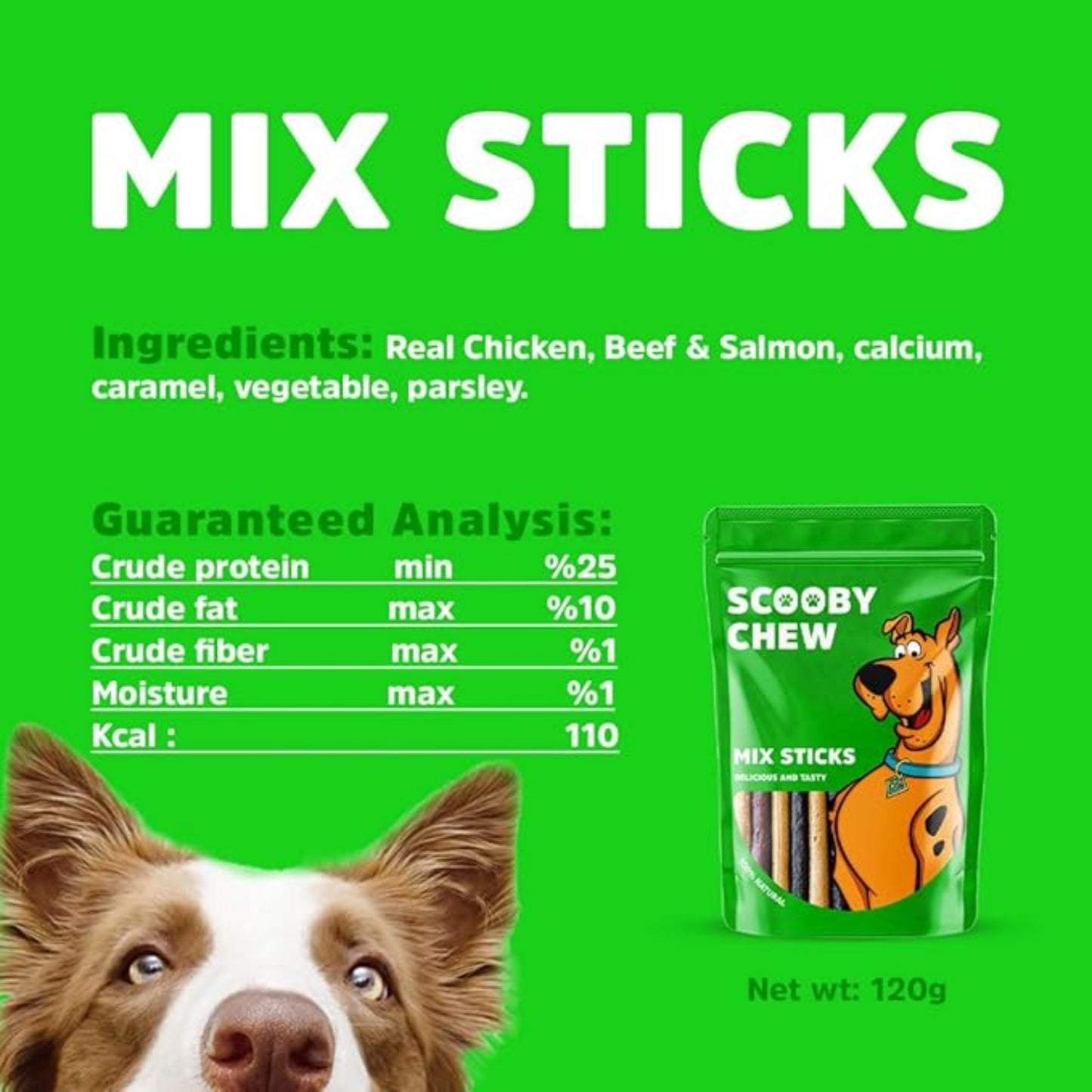 Scooby Chew Mix Sticks 150g Dog Treats