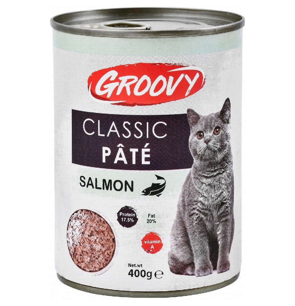 Groovy Classic Cat Pate with salmon 400 gr