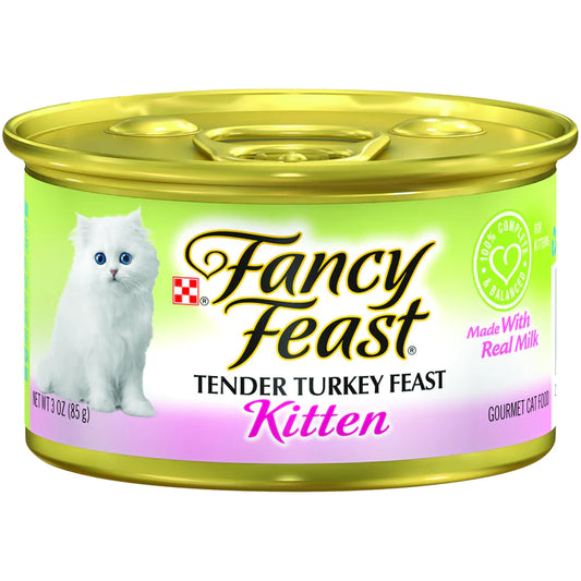 PURINA FANCY FEAST Kitten Turkey Wet Cat Food 85g