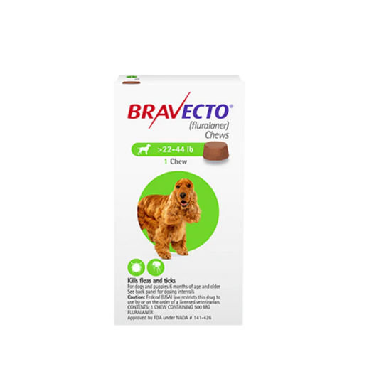 Bravecto Chewable Tablet For Medium Dogs (10 - 20 Kg) X 1 Tablet
