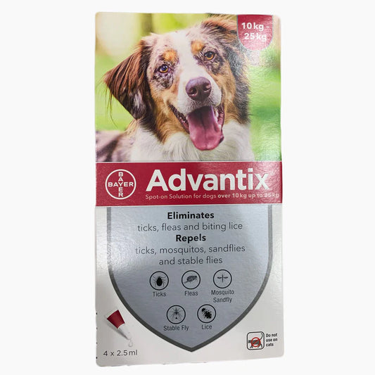Advantix Spot On For Dogs Size 10-25 KG - 1 Pipette