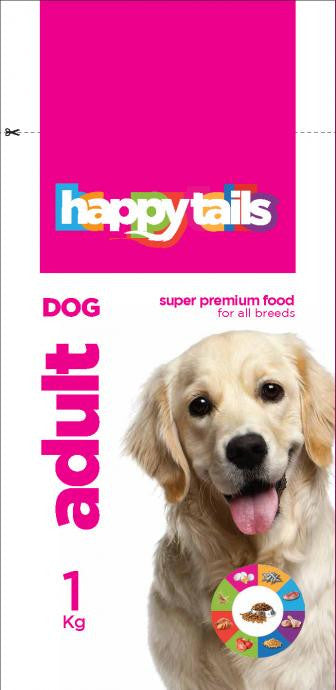 HappyTails Adult Dog Dry Food for All Breeds
